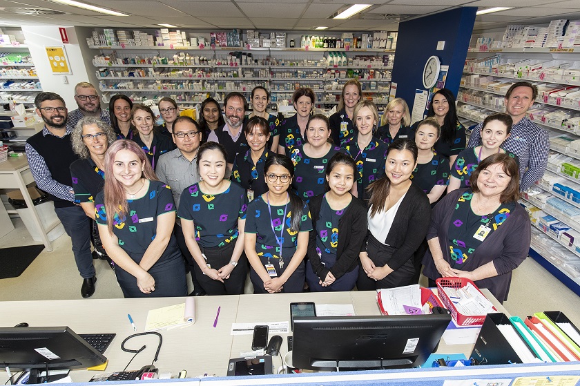 The team at Epic Pharmacy in a group shot in the medication room