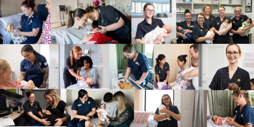 Collage image International Day of the Midwife