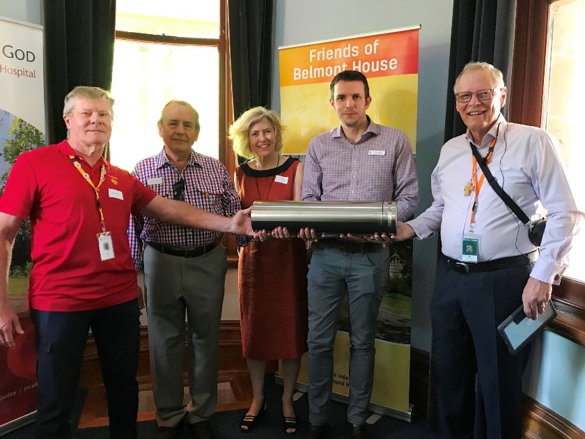 New time capsule for Belmont House