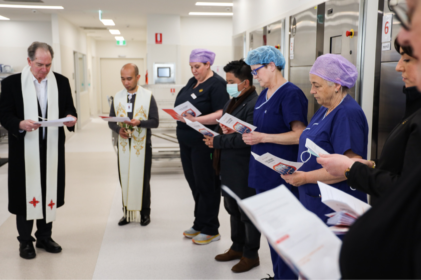 Bishop Paul attended the blessing of the new CSSD