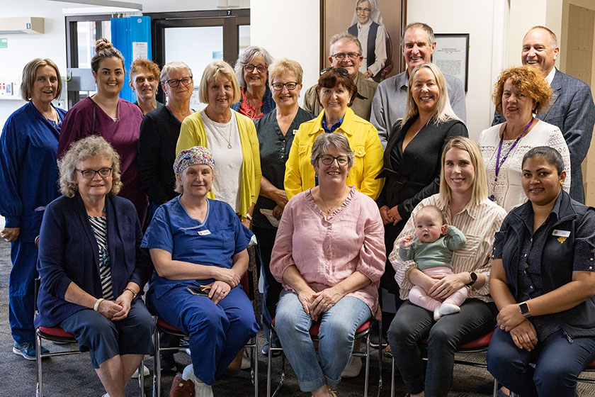 Past and present ICU staff