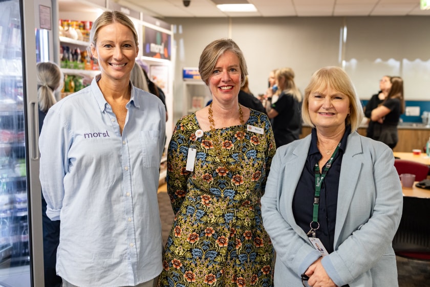 Morsl Founder and CEO Karla Borland with St John of God Ballarat Hospital