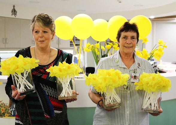 St John of God Ballarat Hospital Daffodil Day Louise Hunter Pauline Hennessy