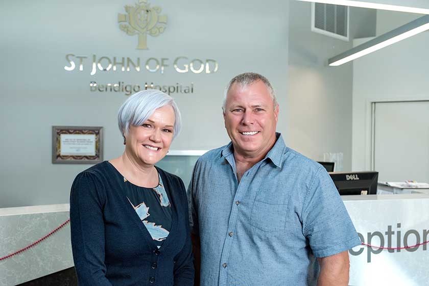 St John of God Bendigo Hospital Jayne Boyle and Ross McDonald
