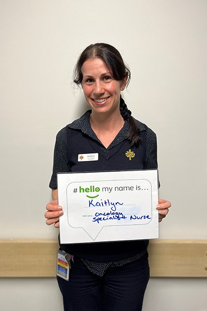 St John of God Health Care Frankston Hospital Kaitlyn Oncology Specialist Nurse