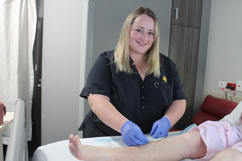 Wound management nurse Georgina Skuza