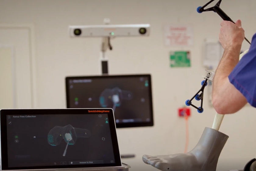 Robotic surgery taking place at the hospital