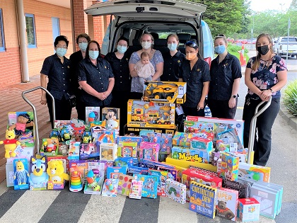 Toy donation to Hawkesbury District Health Service