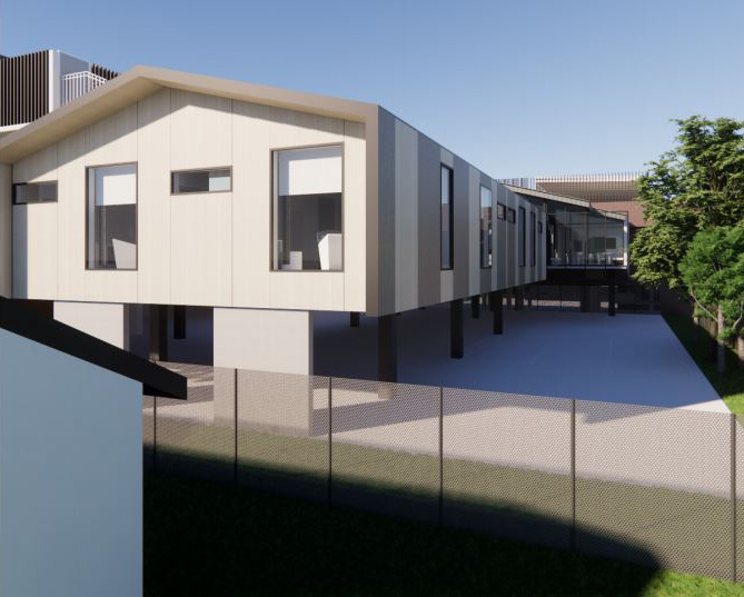 Artist impression of the exterior of the Langmore Centre perinatal mental health unit