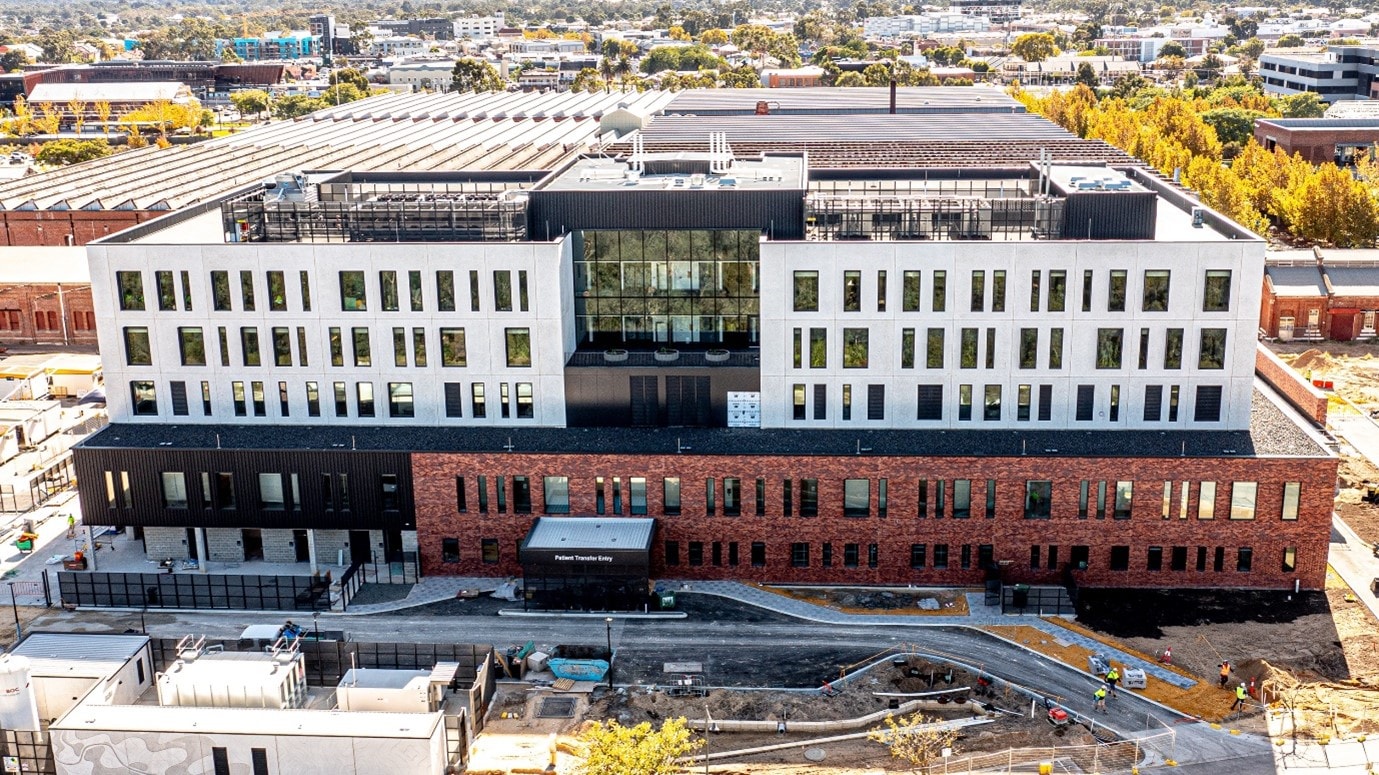 Drone shot of the new SJG Midland Private Hospital