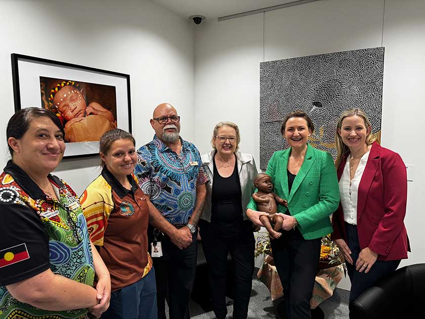 Hon. Amber-Jade Sanderson MLA, Minister for Health; Mental Health visited the facility and spoke with caregivers about the vital service.