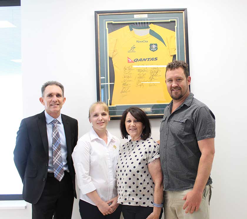 Todd family rugby donation
