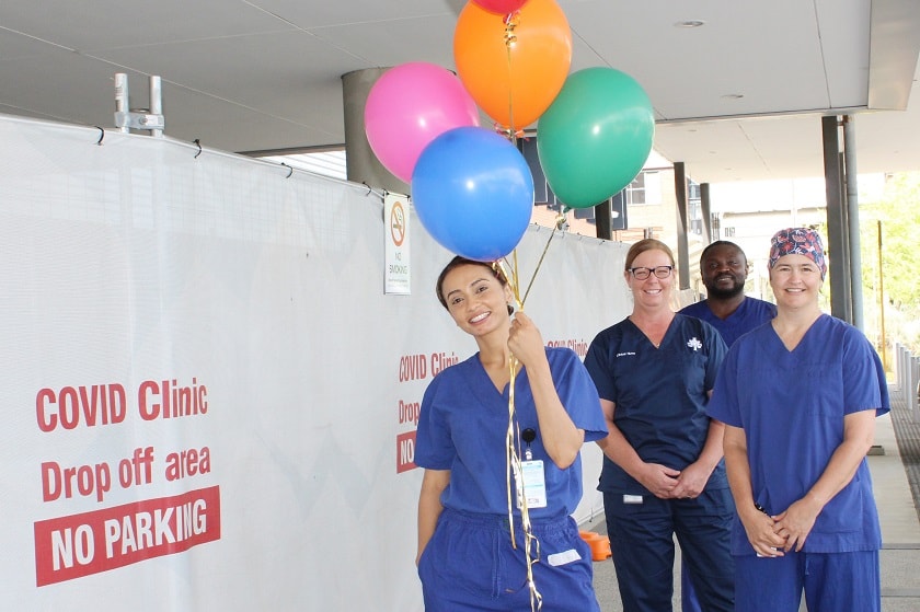 The COVID Clinic at St John of God Midland Public and Private Hospitals celebrated its first anniversary on Thursday 25 March