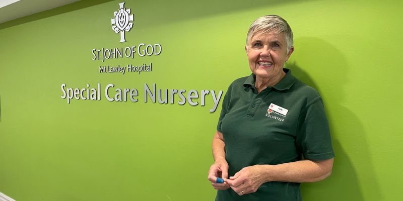St John of God Mt Lawley Hospital volunteer Judy