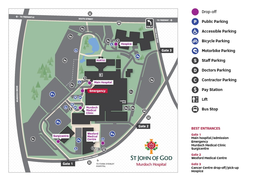 Murdoch campus map
