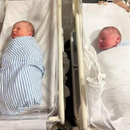 Cousins Grace and William were born on the same day with the help of St John of God Murdoch Hospital midwife Rochelle Whipp. 