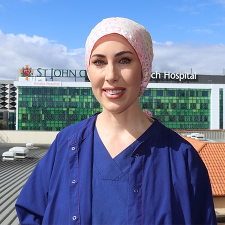 St John of God Murdoch Hospital Theatre Nurse Rainee