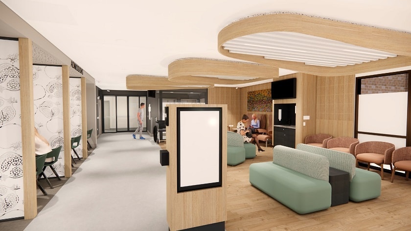 Architect's impression of the emergency department redesign