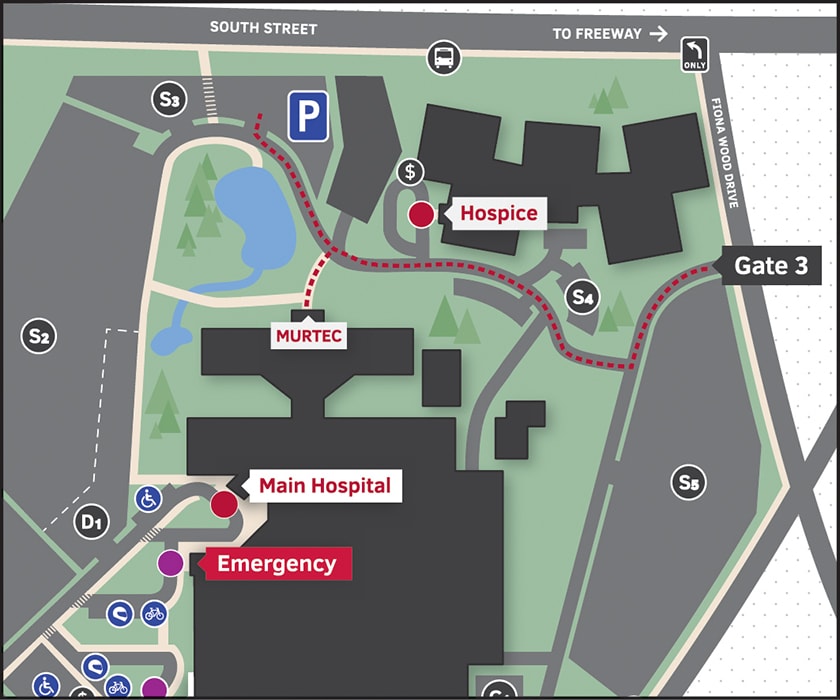 St John of God Murdoch Hospital map