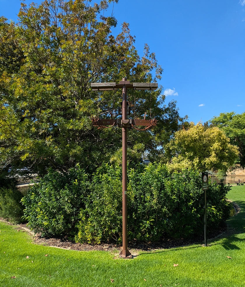 St John of God Murdoch Hospital Cockitrough bird waterer in the grounds of the hospital