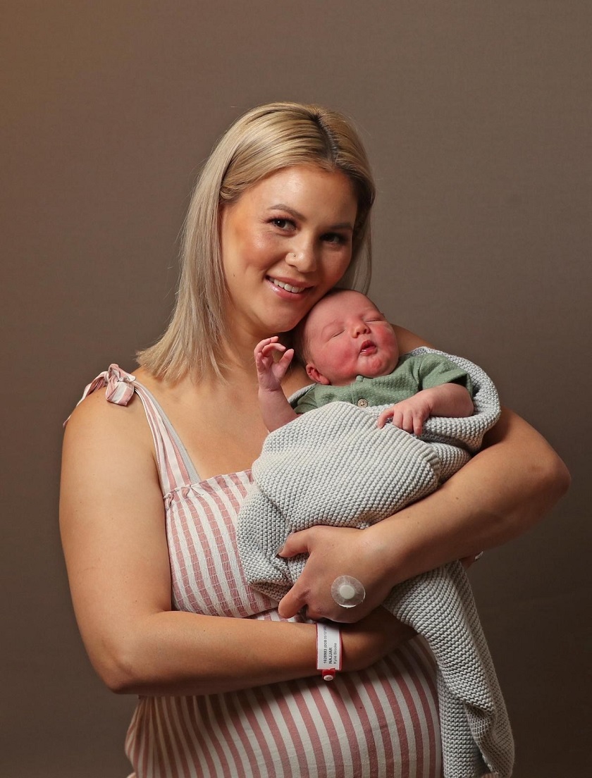 baby bodhi born on 22.02.2022 with mum Kylie