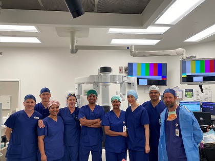 St John of God Murdoch Hospital Dr Raj Mohan and his surgical team