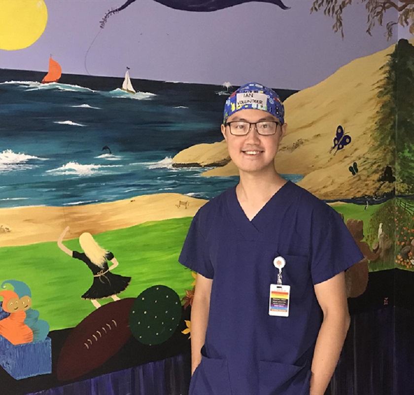 Ian Chang is a paediatric volunteer at St John of God Murdoch Hospital