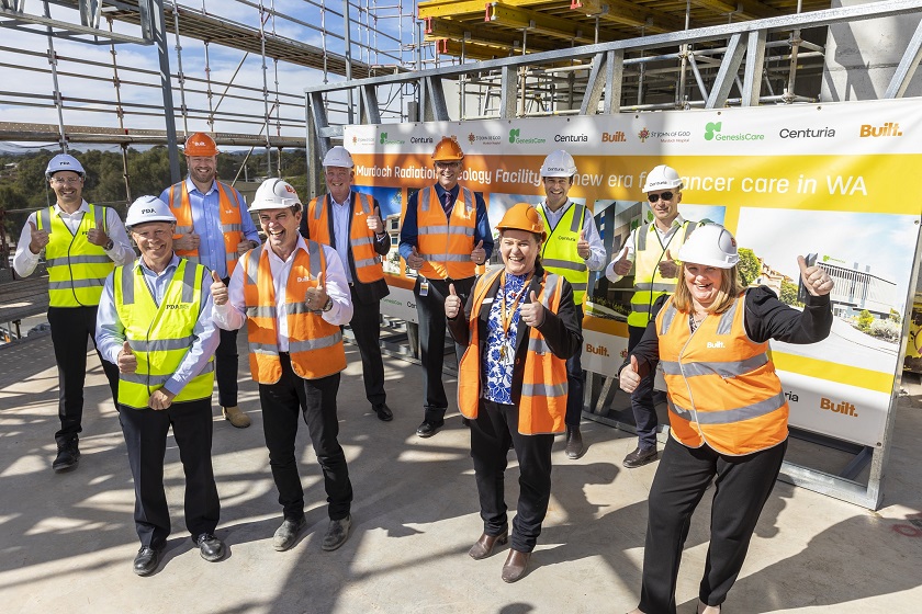 St John of God Murdoch Hospital Radiation Oncology Topping Out