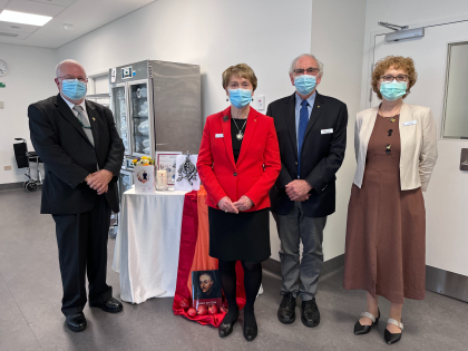 Opening of the St John of God Subiaco Eye Hospital - SJG Health Care Trustee Rev Dr Joseph Parkinson, SJG Health Care Board Chair Hon Kerry Sanderson AC CVO, SJG Health Care Trustee Chair Hon Neville Owen AO, and SJG Subiaco Hospital Director of Nursing Adj Prof Jenny Brenton 