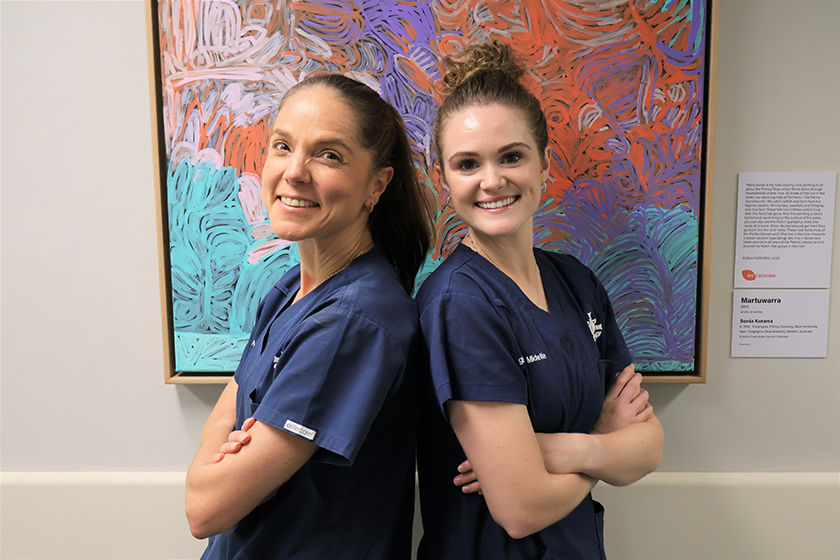 Image of SJGSH Midwifes Dionne Hopkins and Sinead Collins