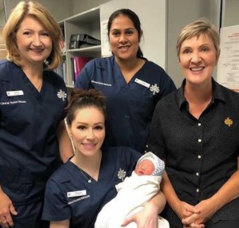 St John of God Subiaco Hospital Joan Cunningham and midwives