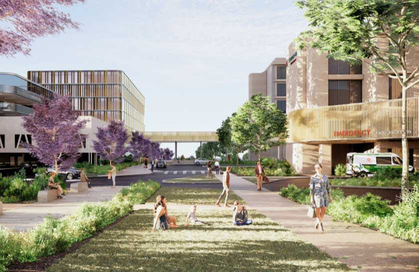 Front entrance and ED