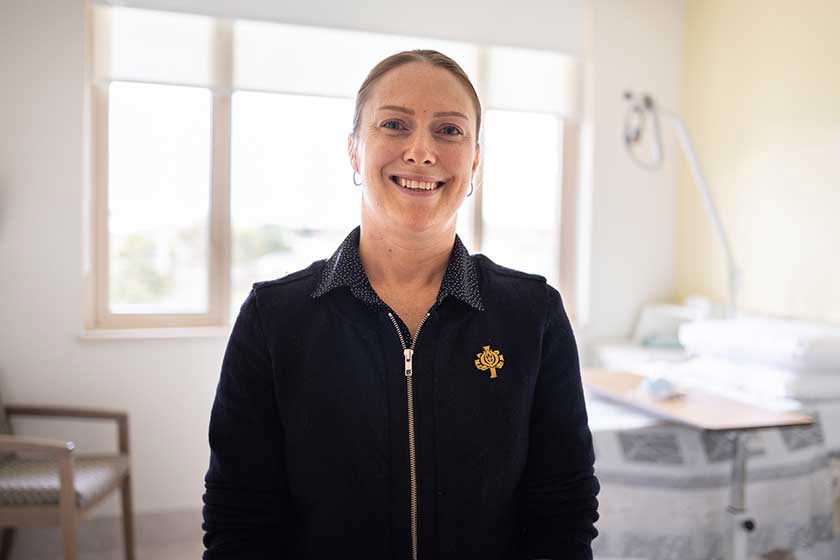 Rebecca, Quality and Development Coordinator at St John of God Warrnambool Hospital