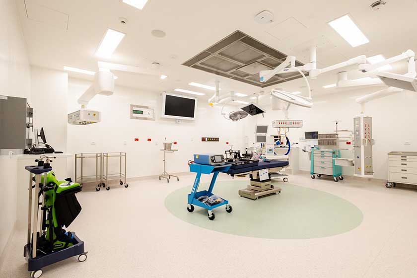 Design mock-up of new surgical theatre