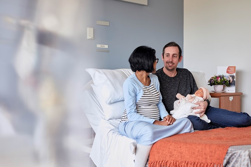 Why we welcome partners to stay overnight on our maternity wards