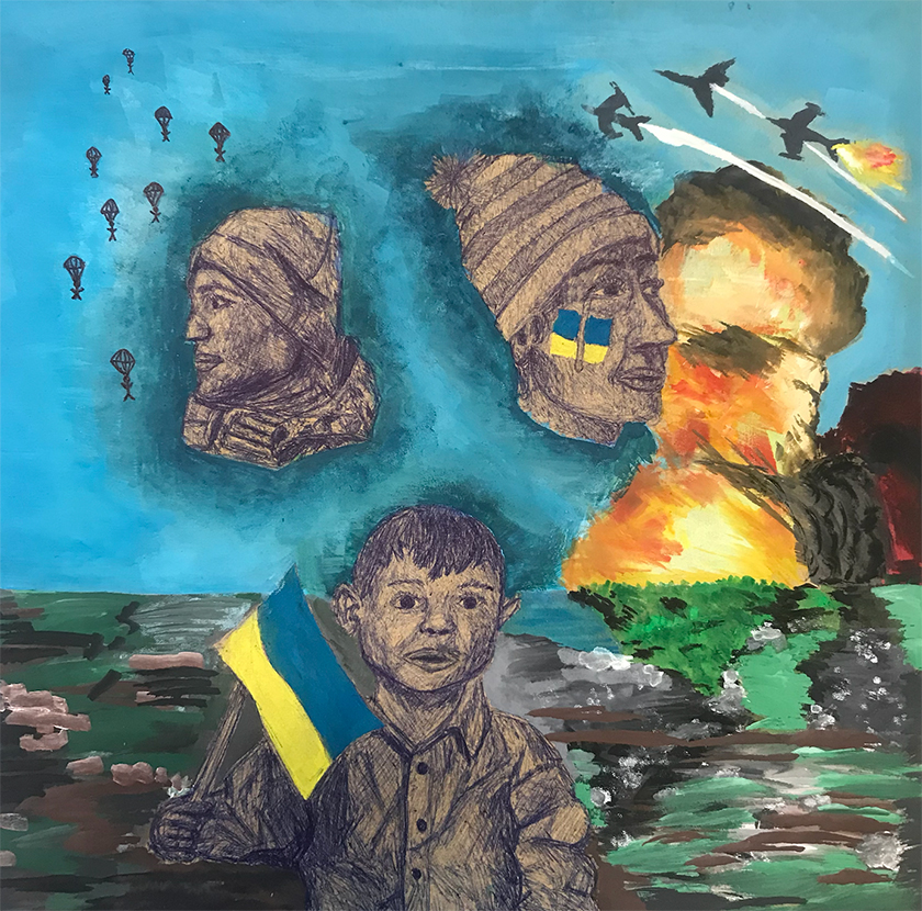 Olivia Deery from St Vincent’s Primary School's submission called We Pray for Peace