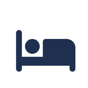 Blue bed icon