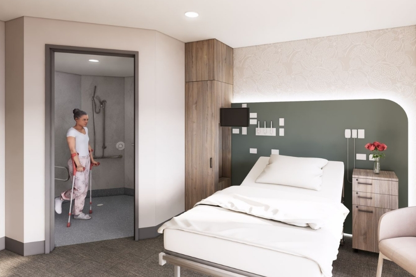 render hospital bed midland private