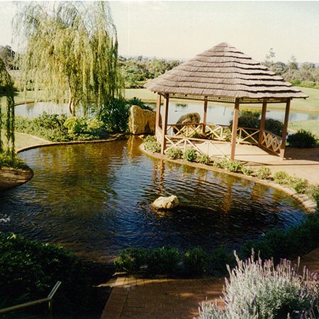 lake and gazebo
