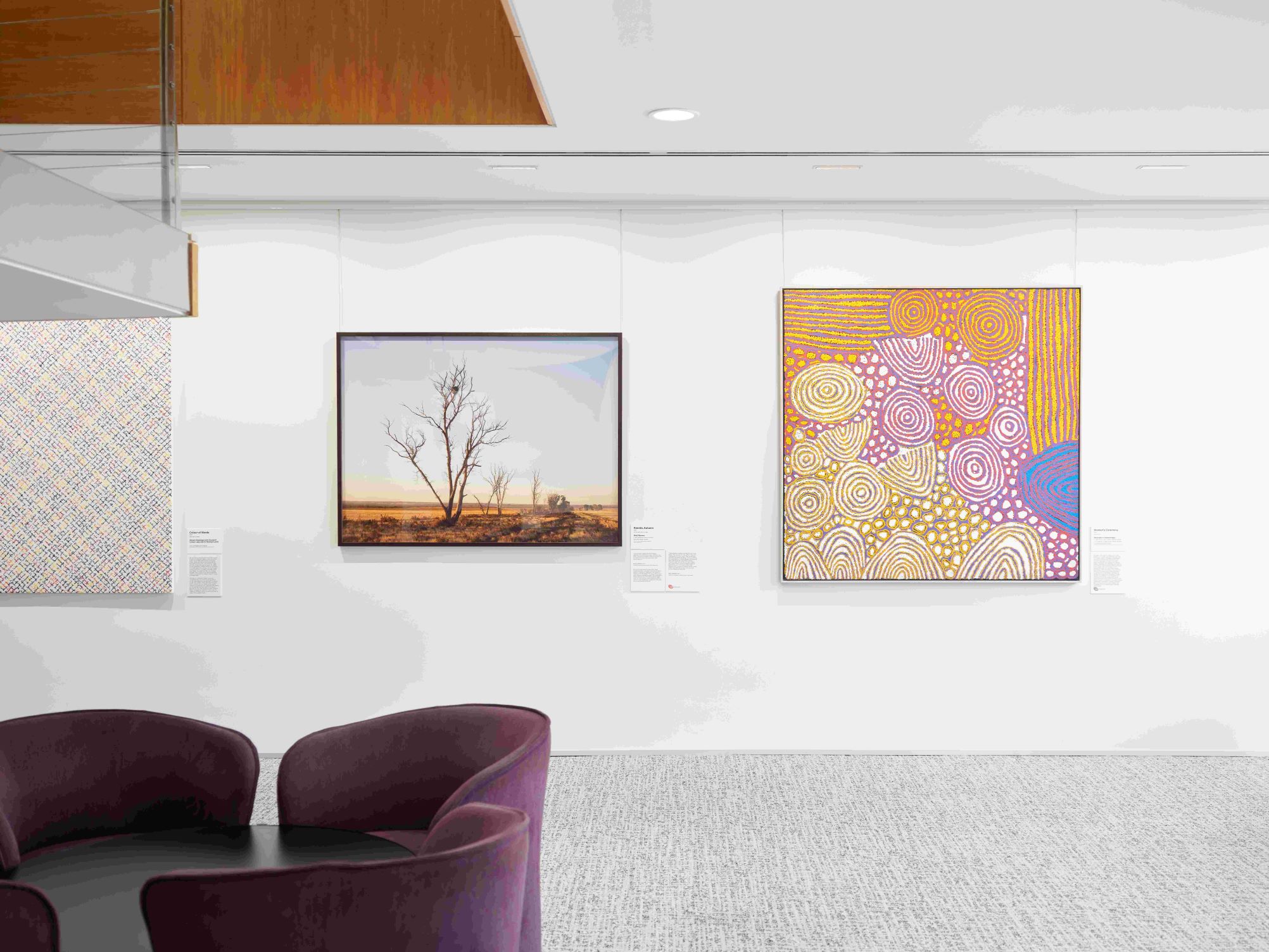 Artwork hanging on hospital wall