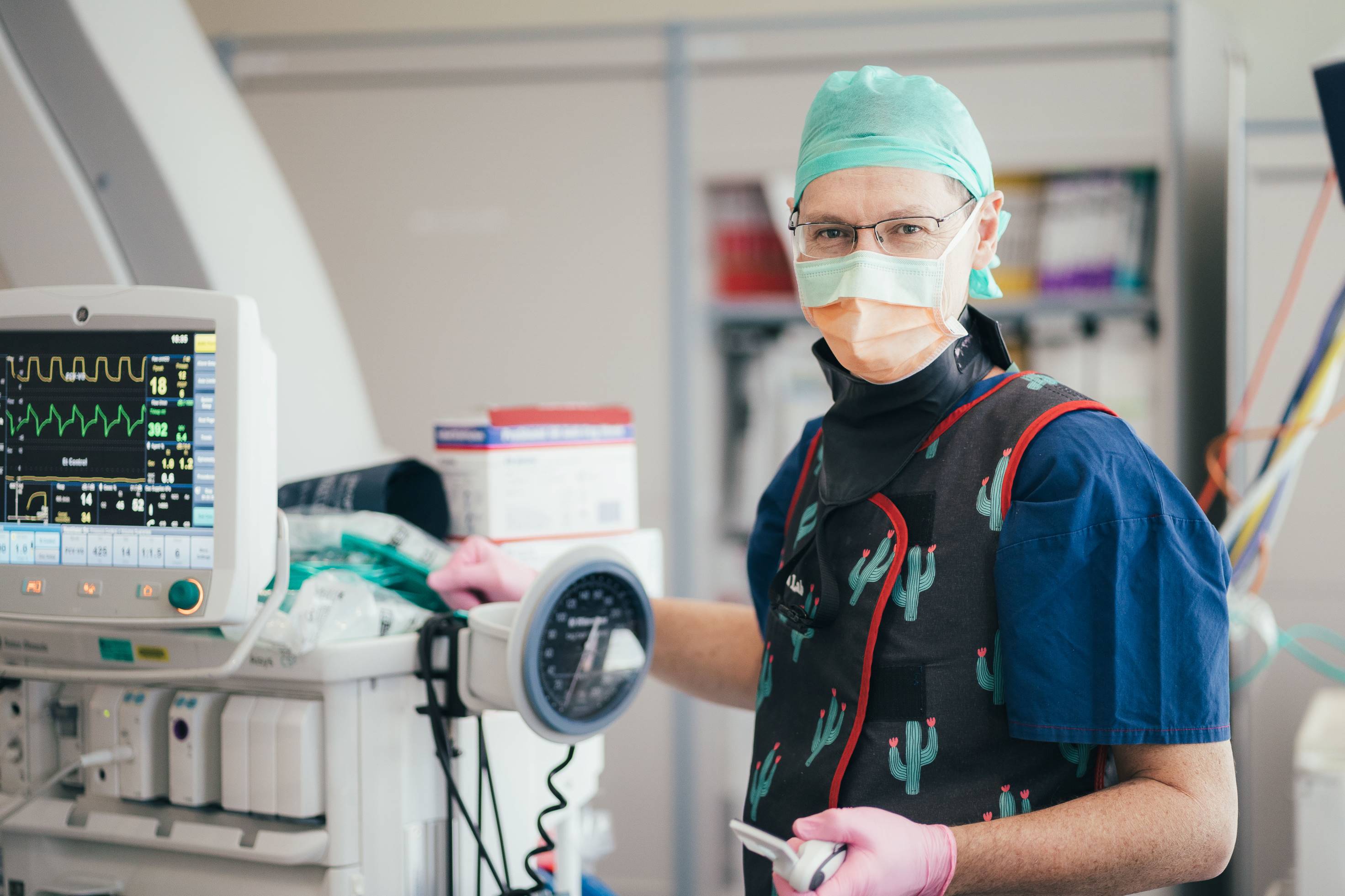 Surgeon in operating theatre