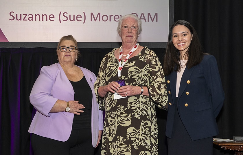 Image of Hon. Sue Ellery MLC, Sue Morey OAM, Carla Bonev