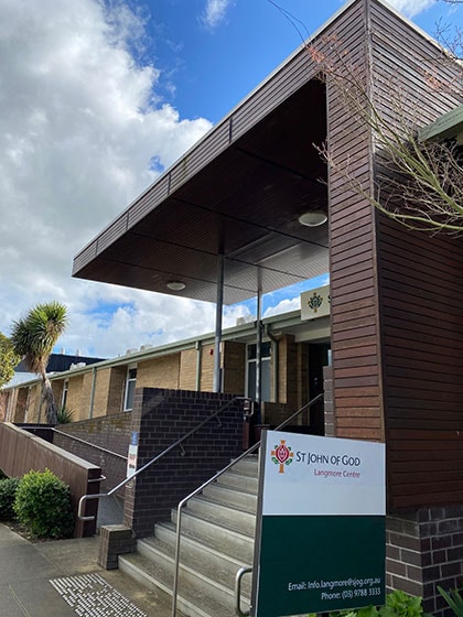 Exterior of St John of God Langmore Centre