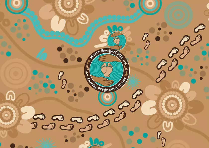 MoortBoodjariMai_Family pregnancy house artwork e