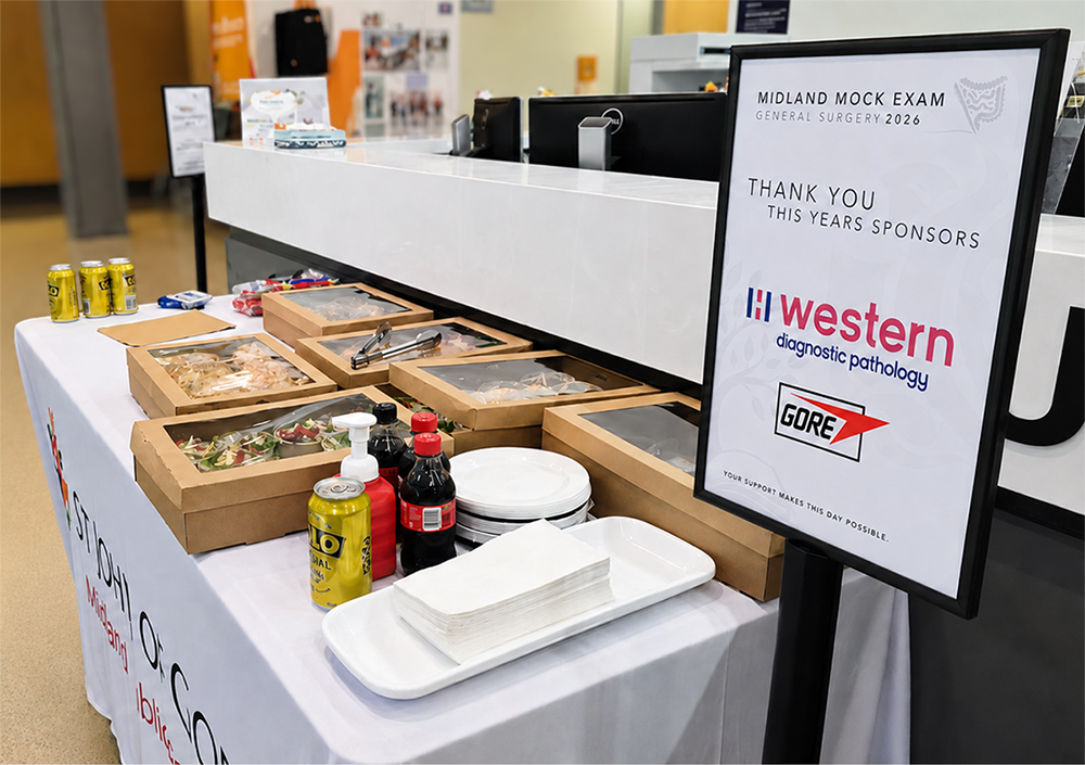 A table of catered food for lunch