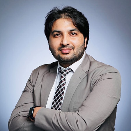 Portrait of Dr Saadat Ali Saleemi